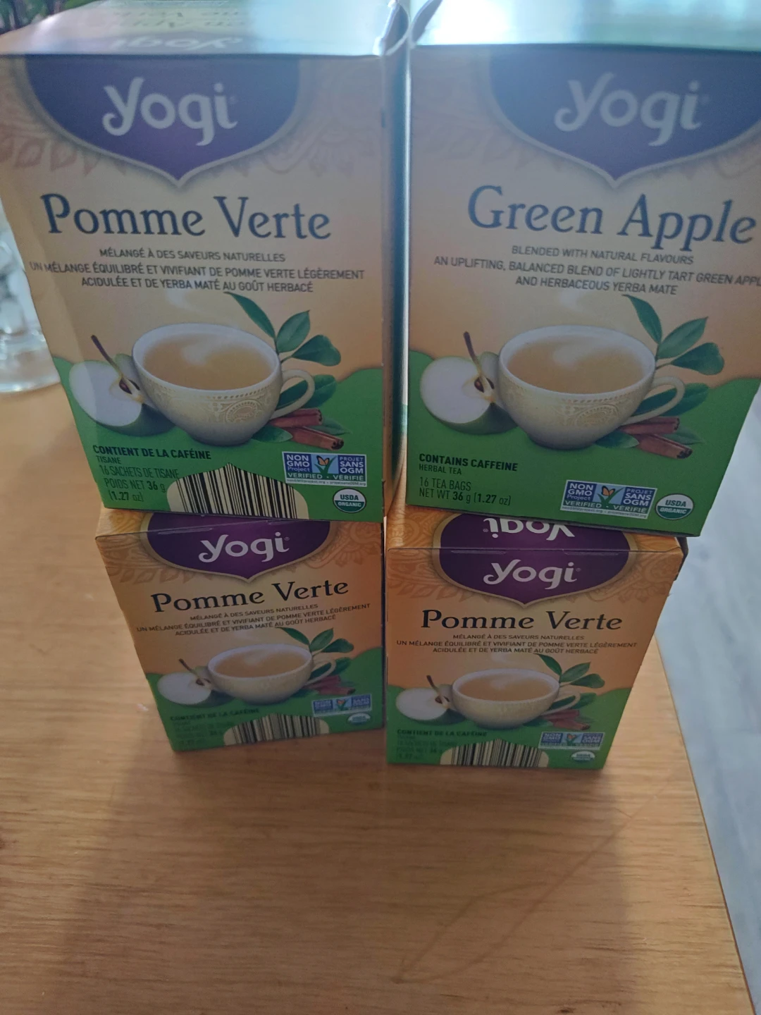 Yogi Green Apple Herbal Tea (4 Boxes)