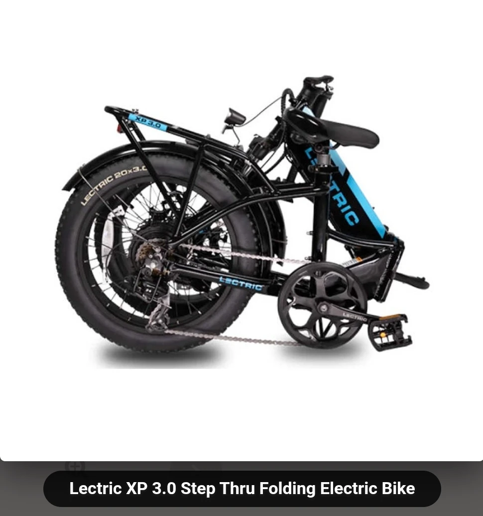 Lectric XP 3.0 Step Thru Folding Electric Bike - Black - photo 5