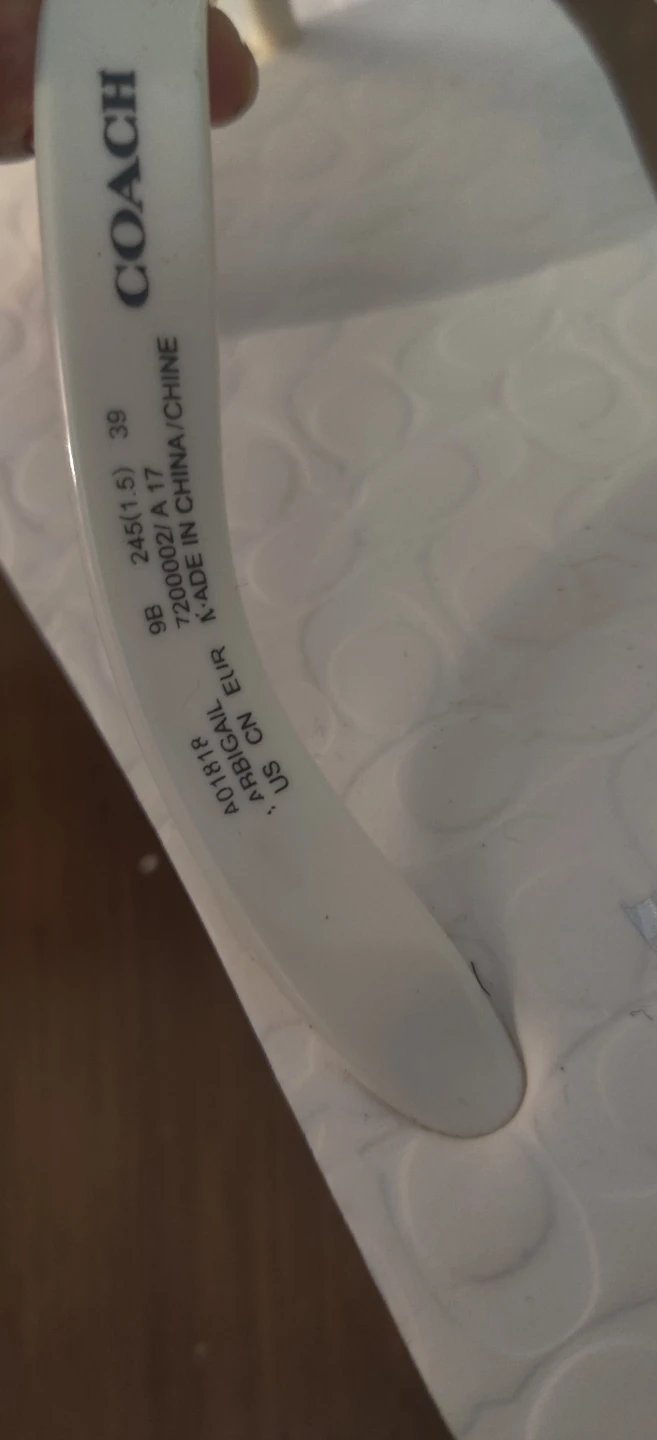 COACH White Flip Flops - Size 39 - photo 5
