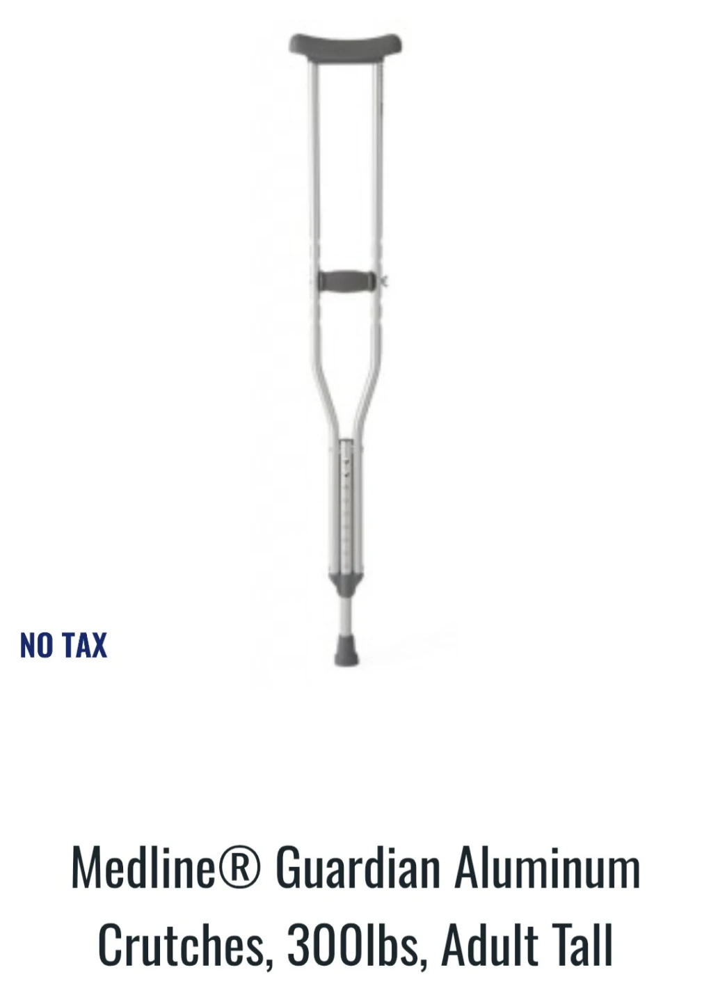 Medline Guardian Aluminum Crutches
