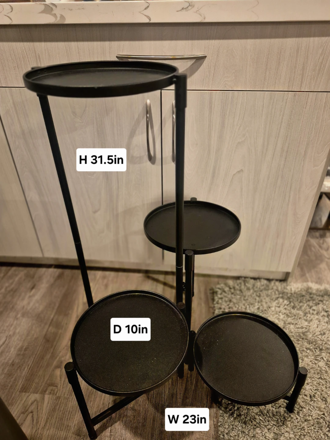 4-Tier Metal Corner Folding Plant Stand - photo 3