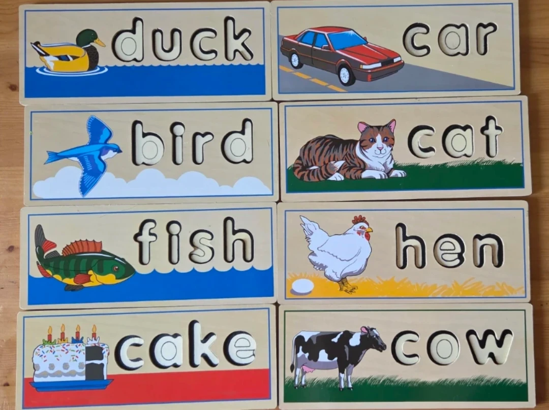 Wooden Boards 3-4 letters