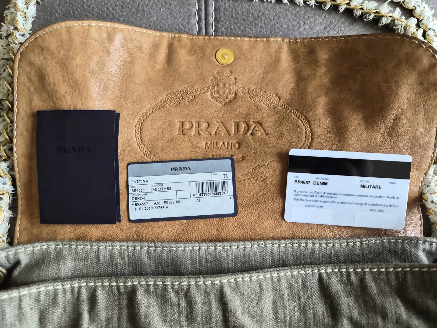 Prada Militare Denim Shoulder Bag - photo 3