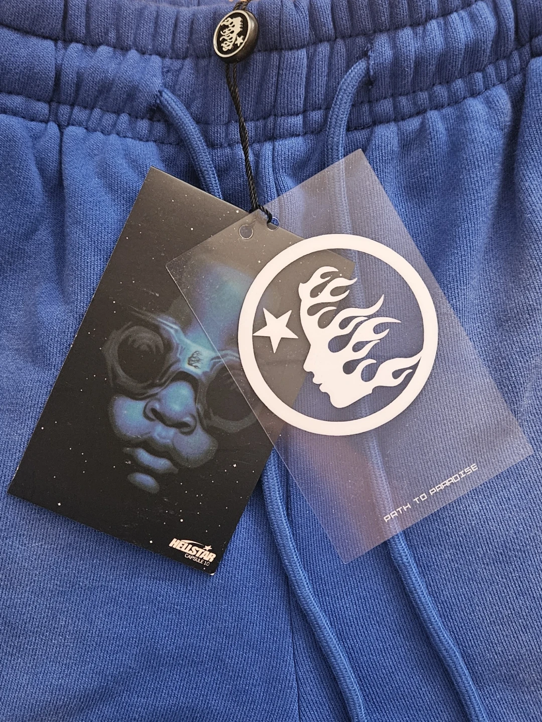 Hellstar White Flame Blue Men's Shorts
