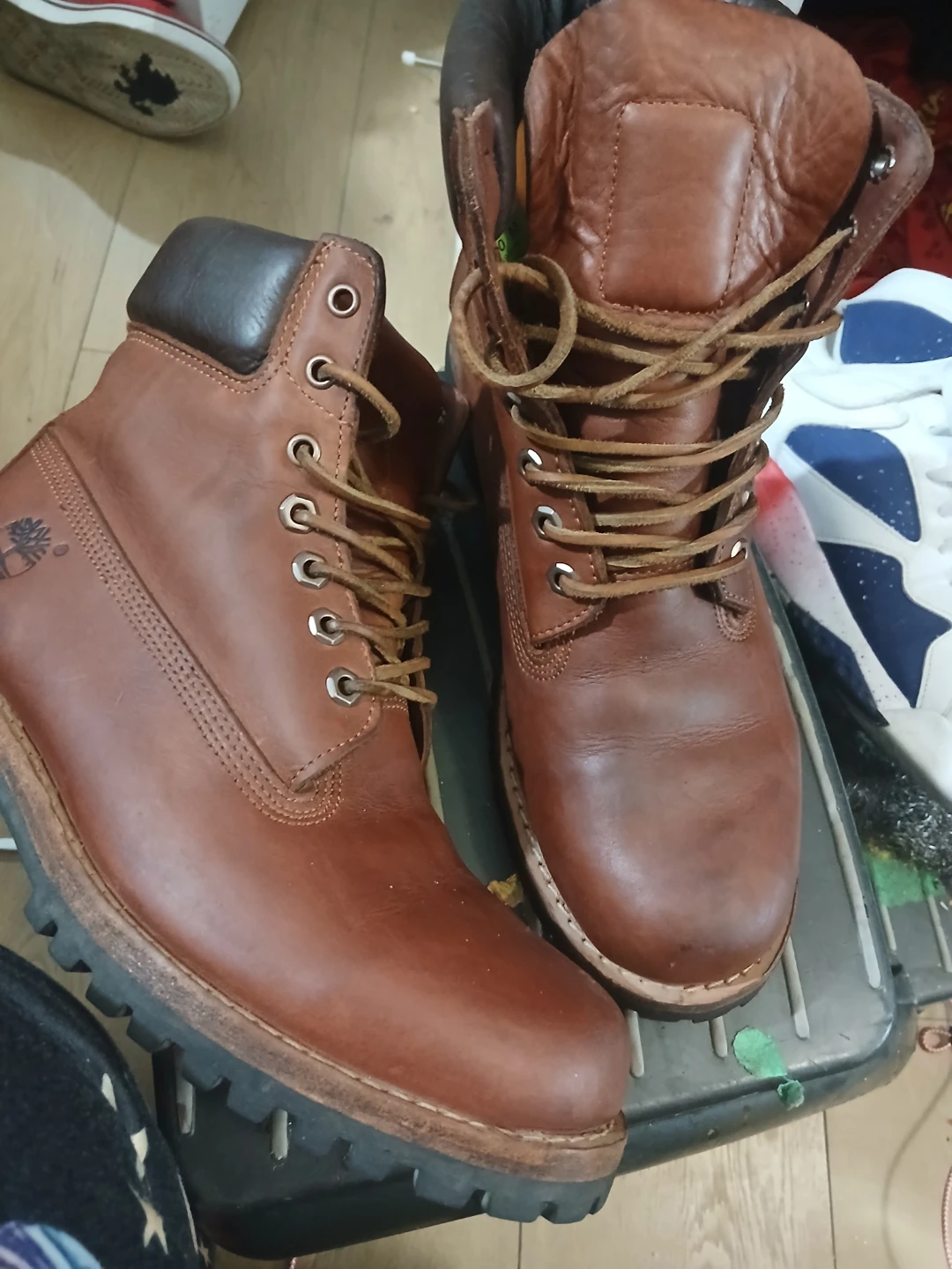 Timberland Brown Leather Boots Size 10