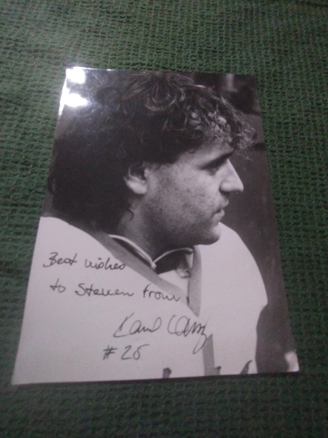 1980s Karel Lang Autographed Photo, Czech Team Zetor Brno Goalie - photo 4