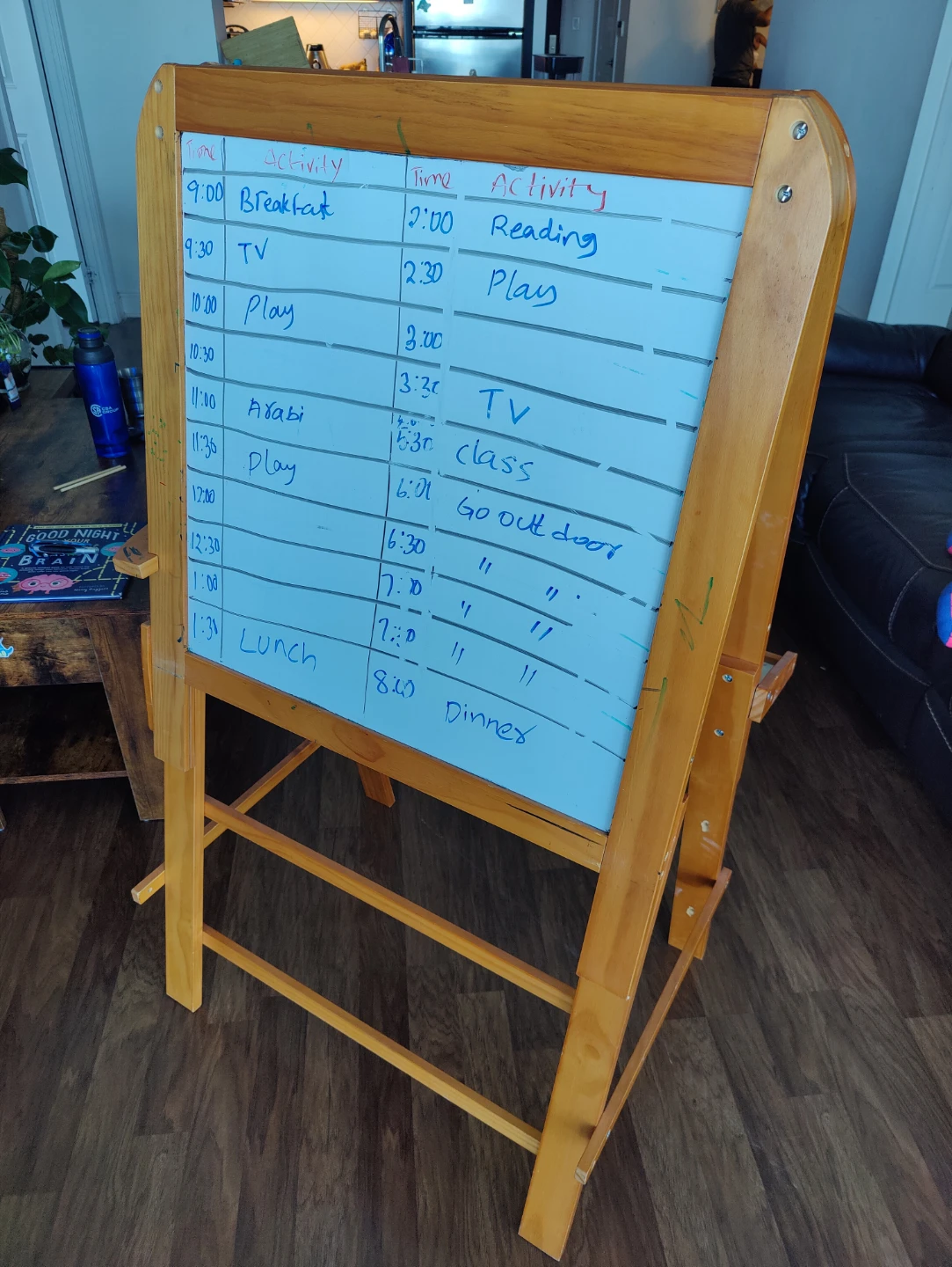 Wooden Easel with Whiteboard and Chalkboard - photo 2