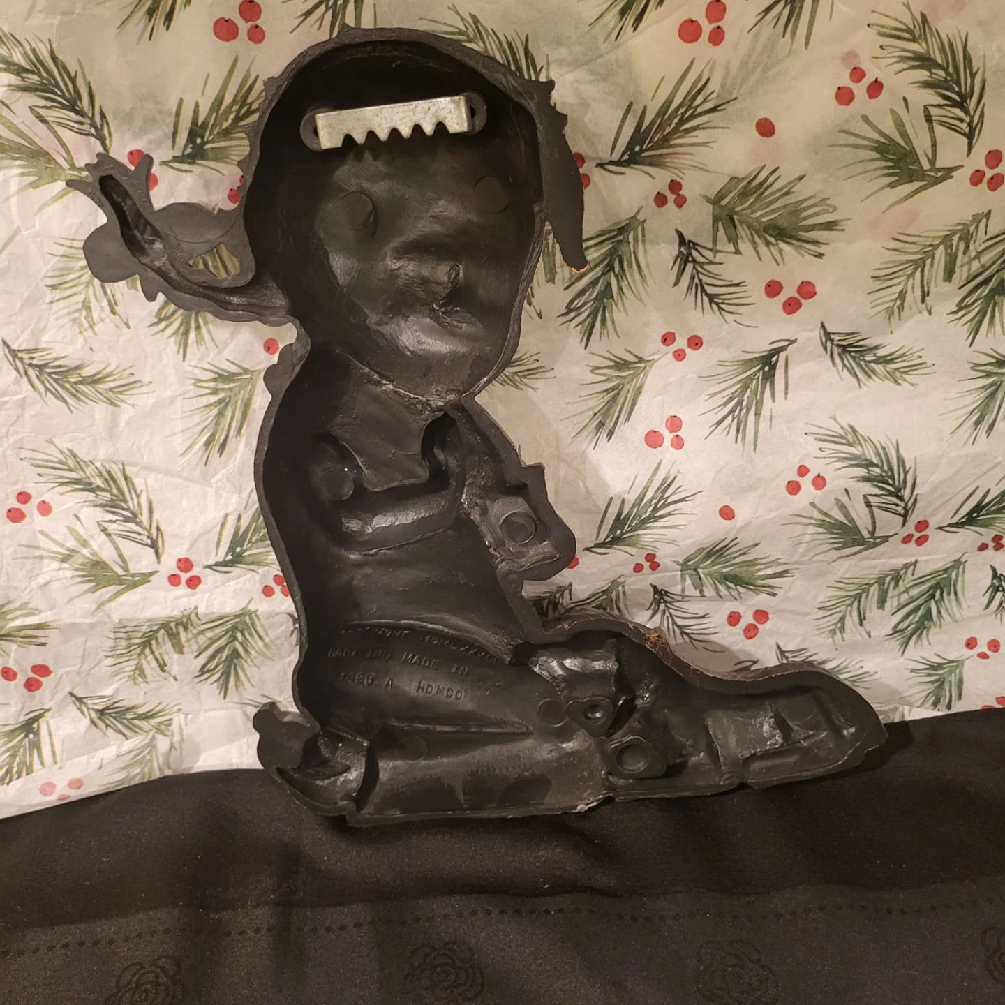 Copper Finish Praying Child with Dog Figurine - photo 2