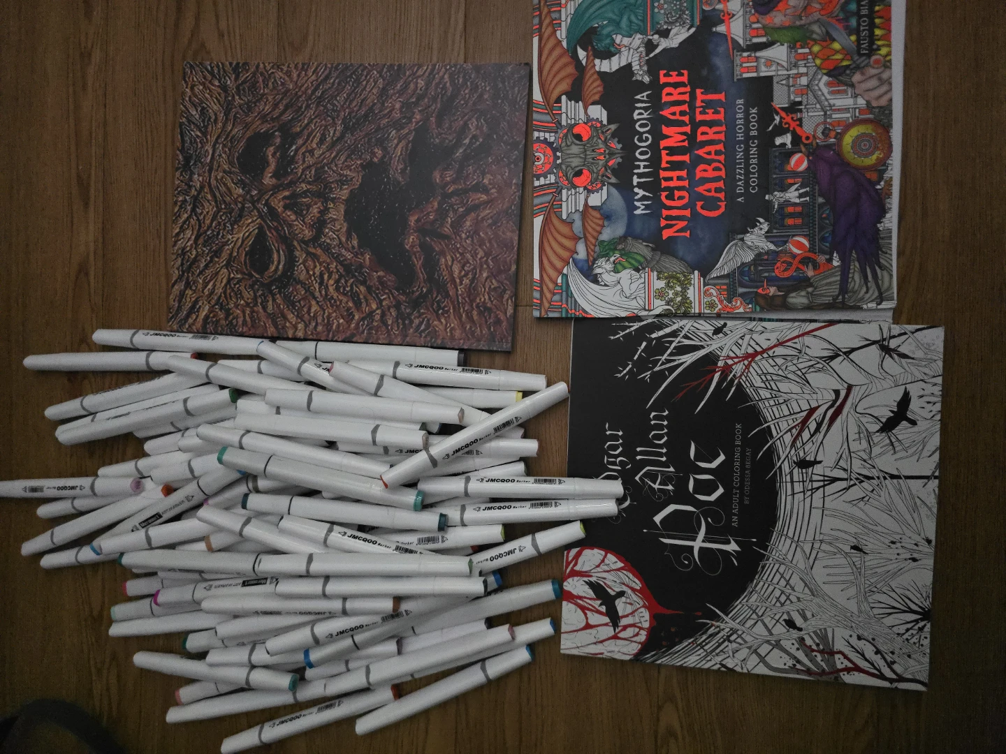 Horror & Fantasy Coloring Books & Alcohol Markers - photo 2