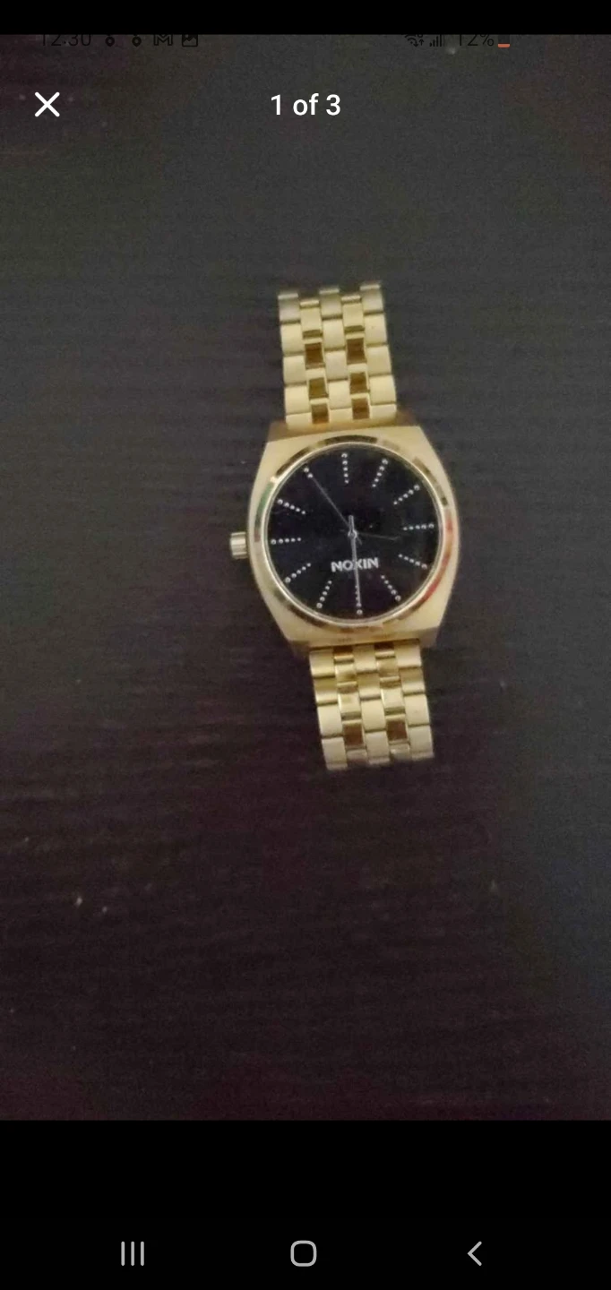 NIXON Gold Stainless Steel Watch