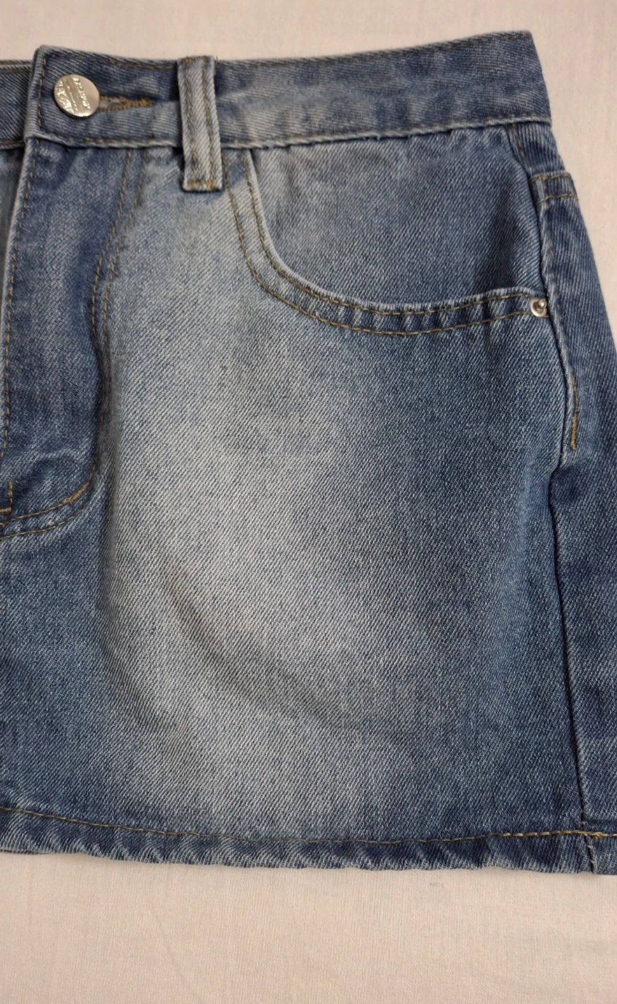 SHEIN High-Waisted Denim Mini Skirt - photo 2