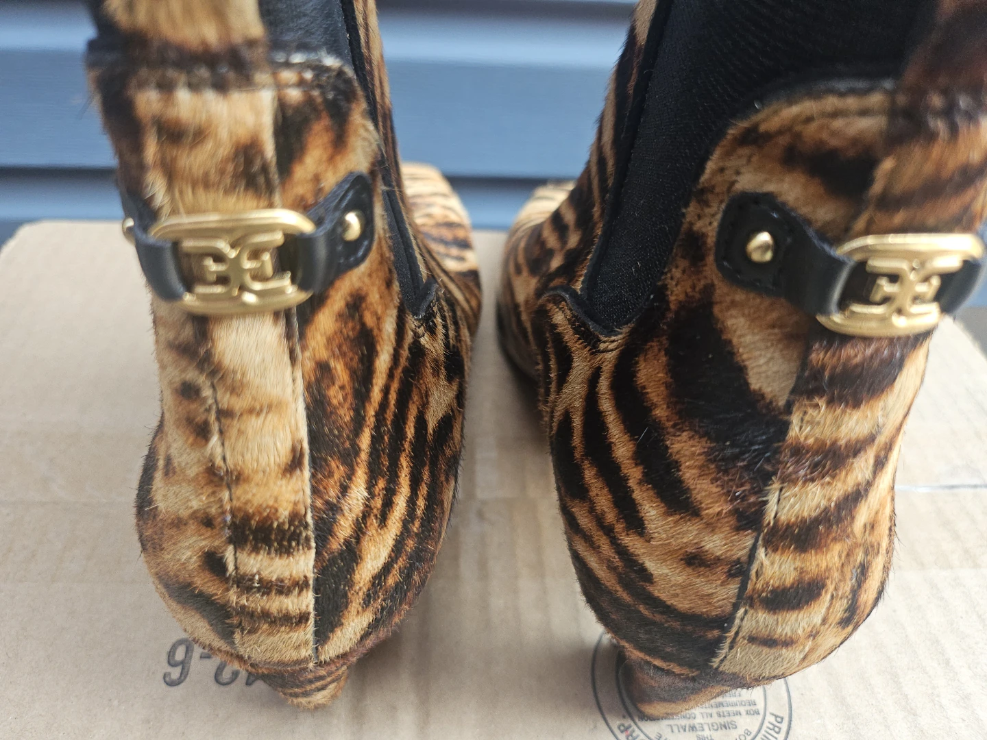 Sam Edelman Tiger Print Calf Hair Ankle Boots - photo 4