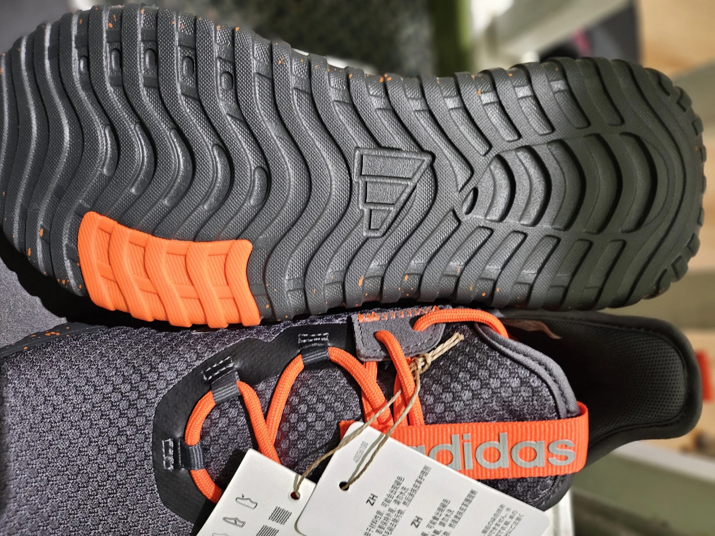 Adidas Men's Running Shoes - Grey/Orange - photo 5