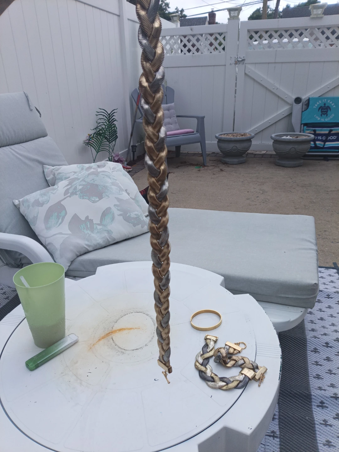 Monet Two-Tone Braided Bracelet - photo 2