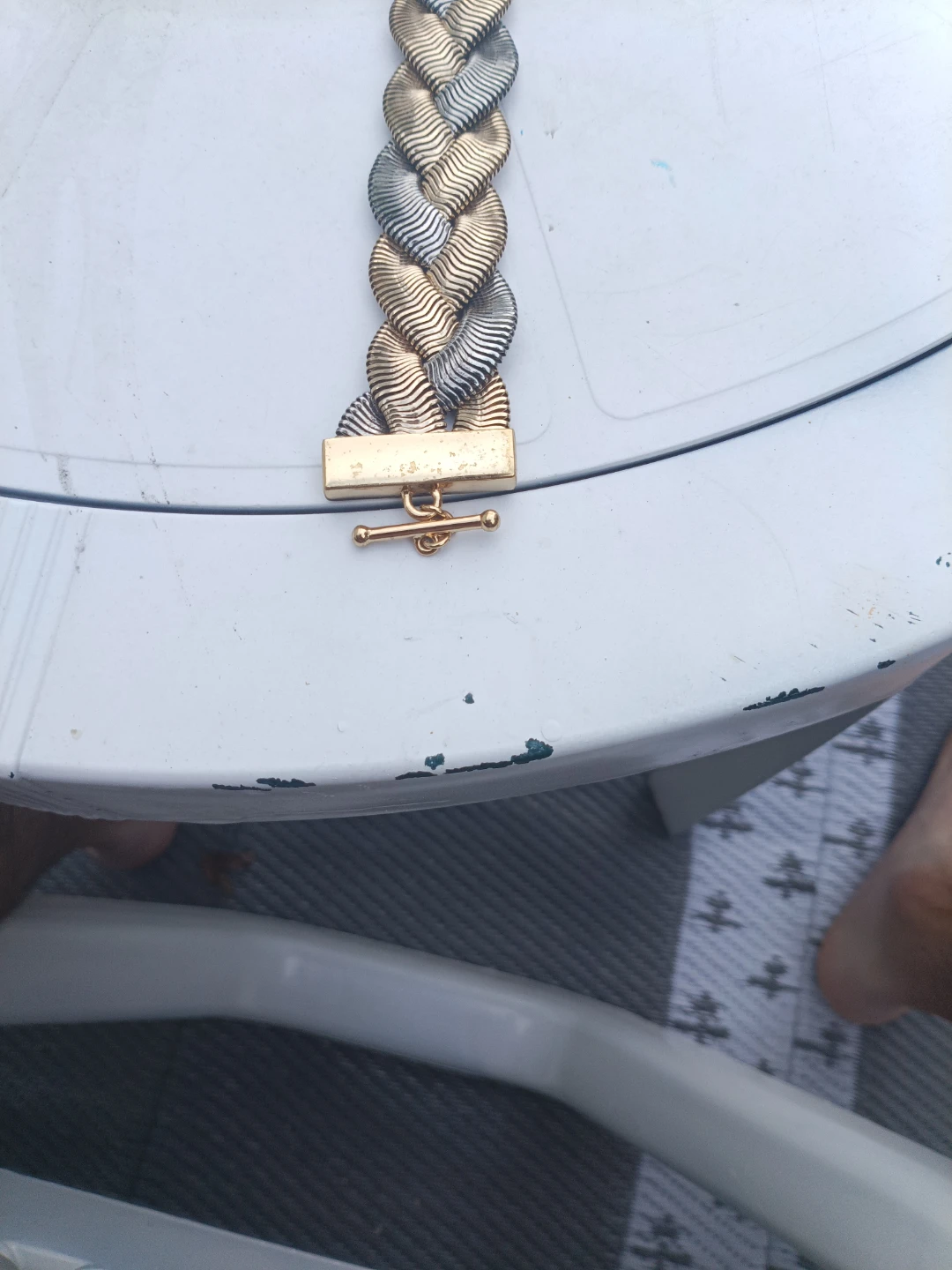 Monet Two-Tone Braided Bracelet - photo 3