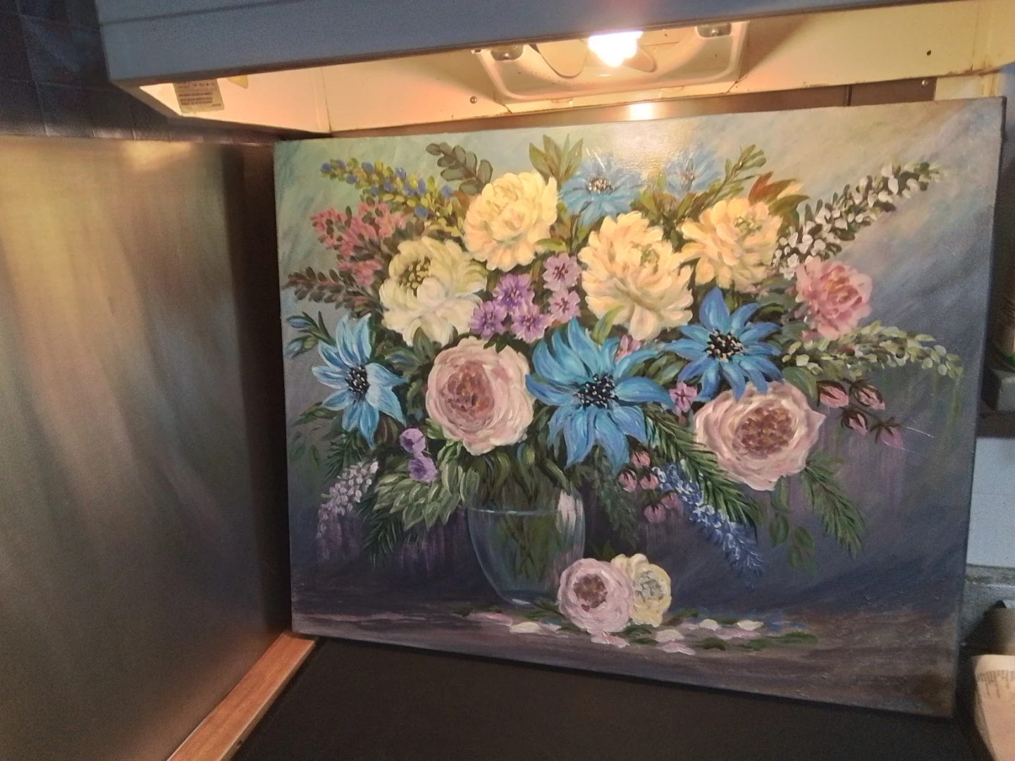 Stunning Floral Still Life Oil Painting by Nisreen Askar