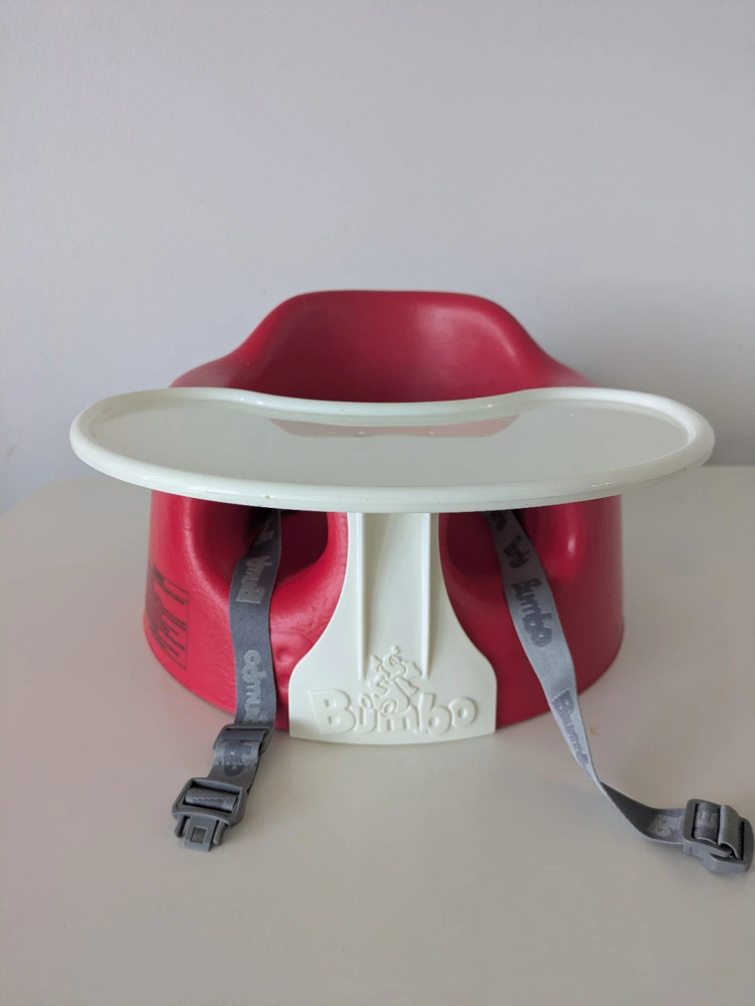 Bumbo Baby Seat with Tray - Red