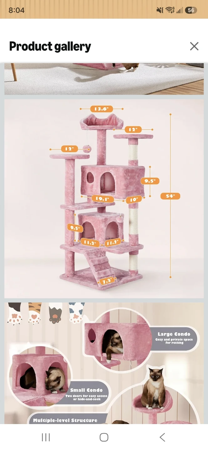 Pink Cat Tree Condo - photo 4