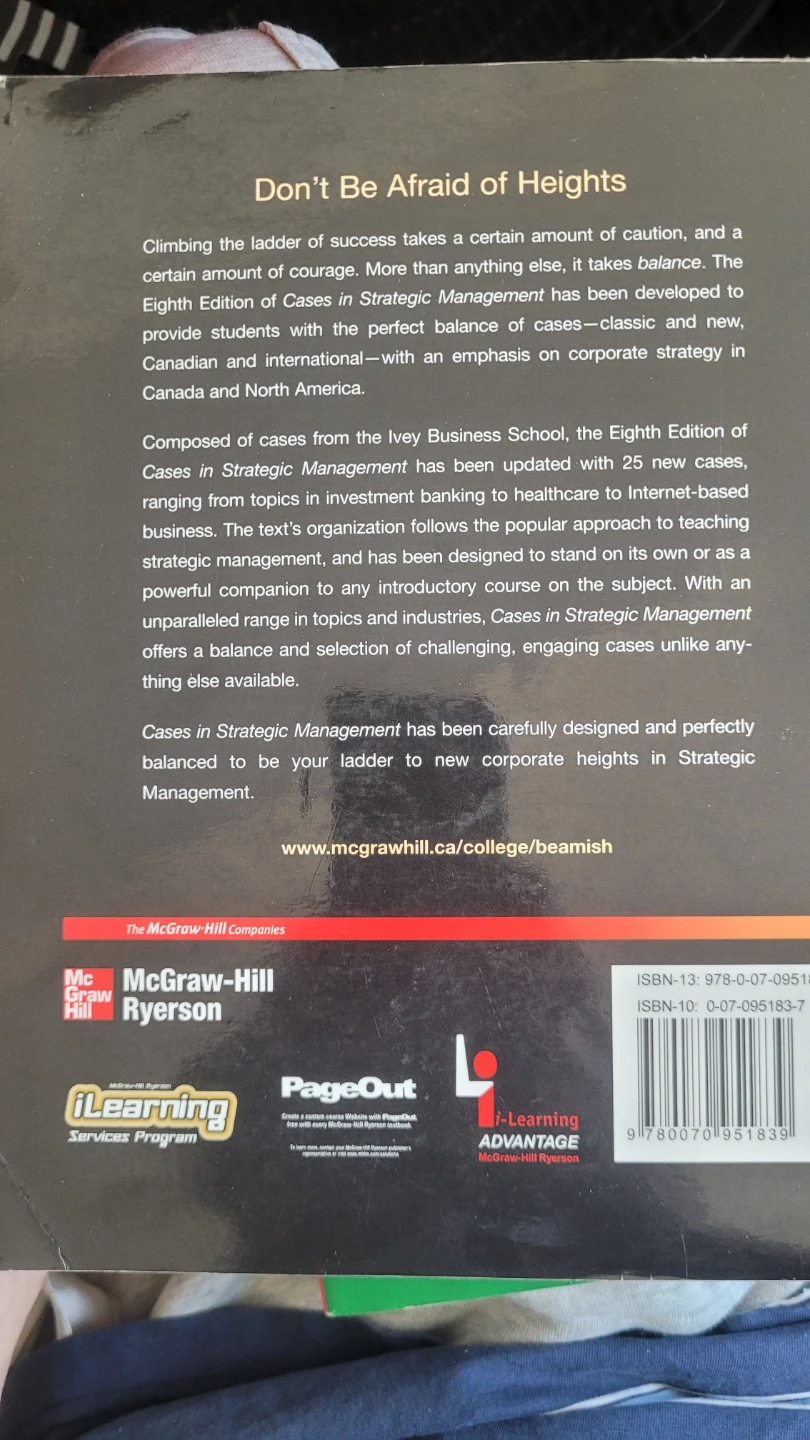 Cases in Strategic Management Eighth Edition Textbook - photo 2
