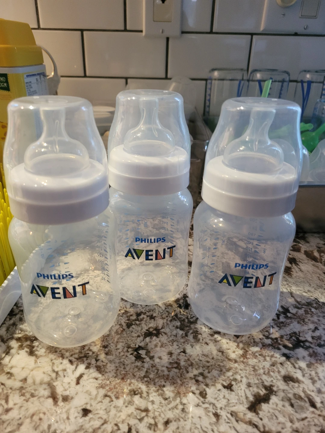 Plastic baby bottles