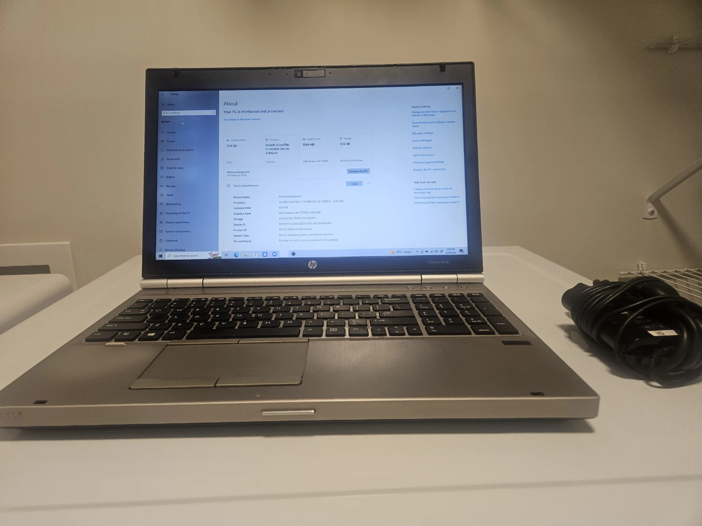 FAST SALE: $120 HP EliteBook (Intel i7 / 12GB RAM / 240GB SSD)