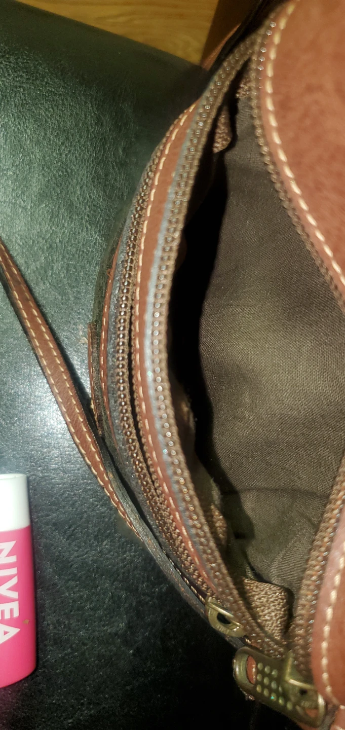Brown Leather & Suede Crossbody Bag - photo 3