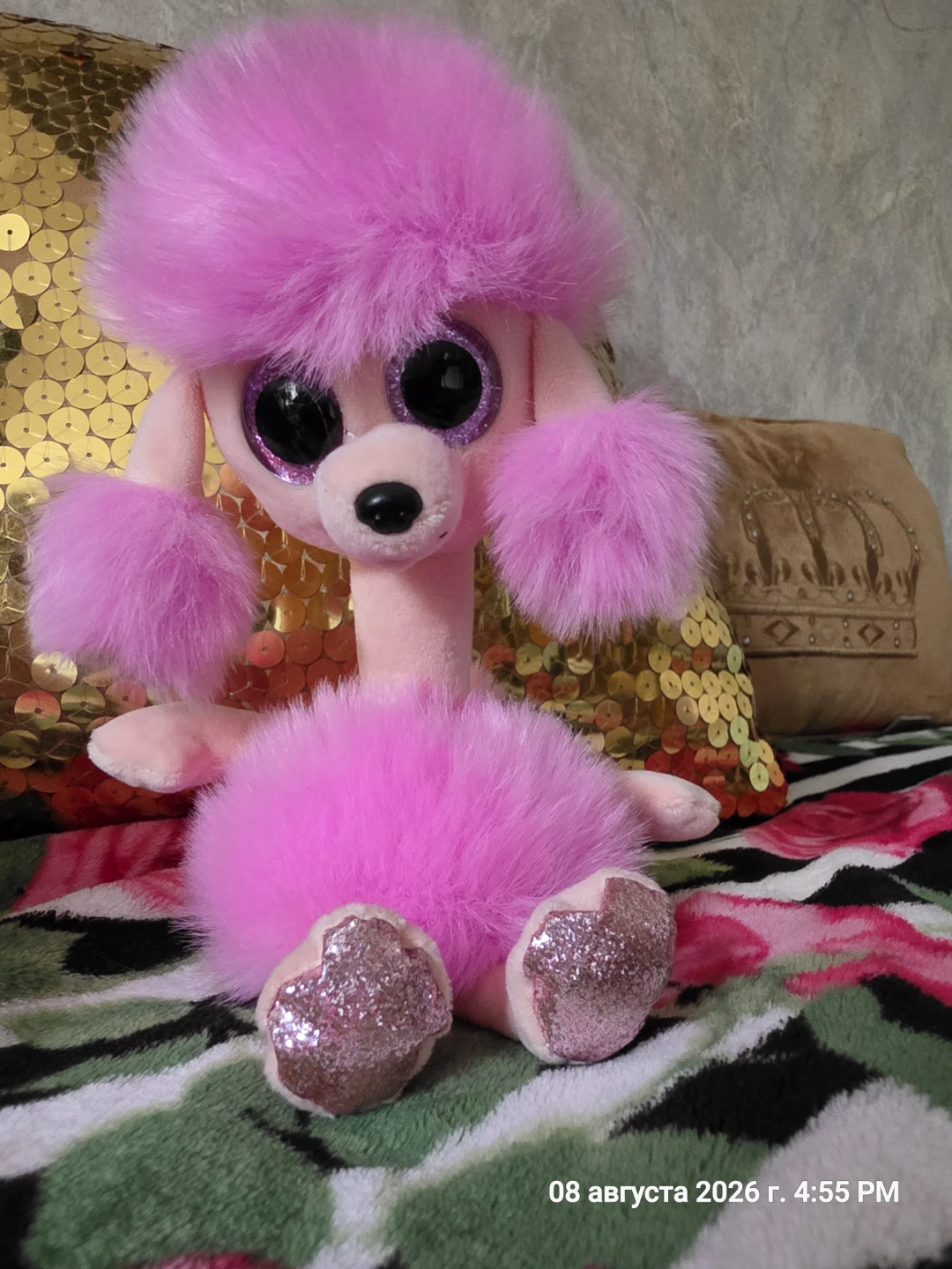 Pink Poodle Plush Toy - photo 2