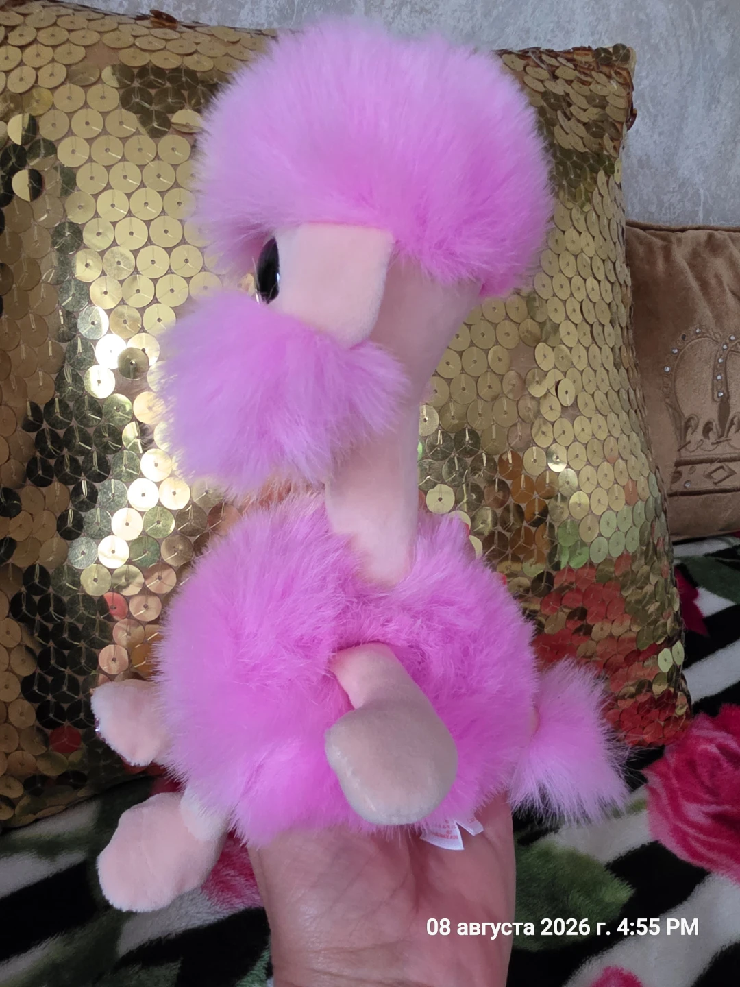 Pink Poodle Plush Toy - photo 3