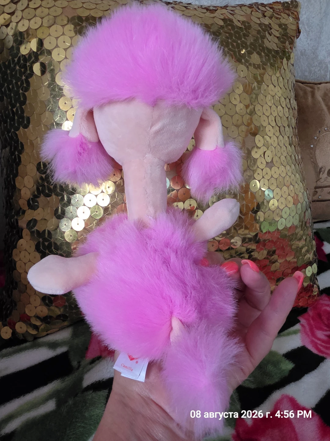 Pink Poodle Plush Toy - photo 4