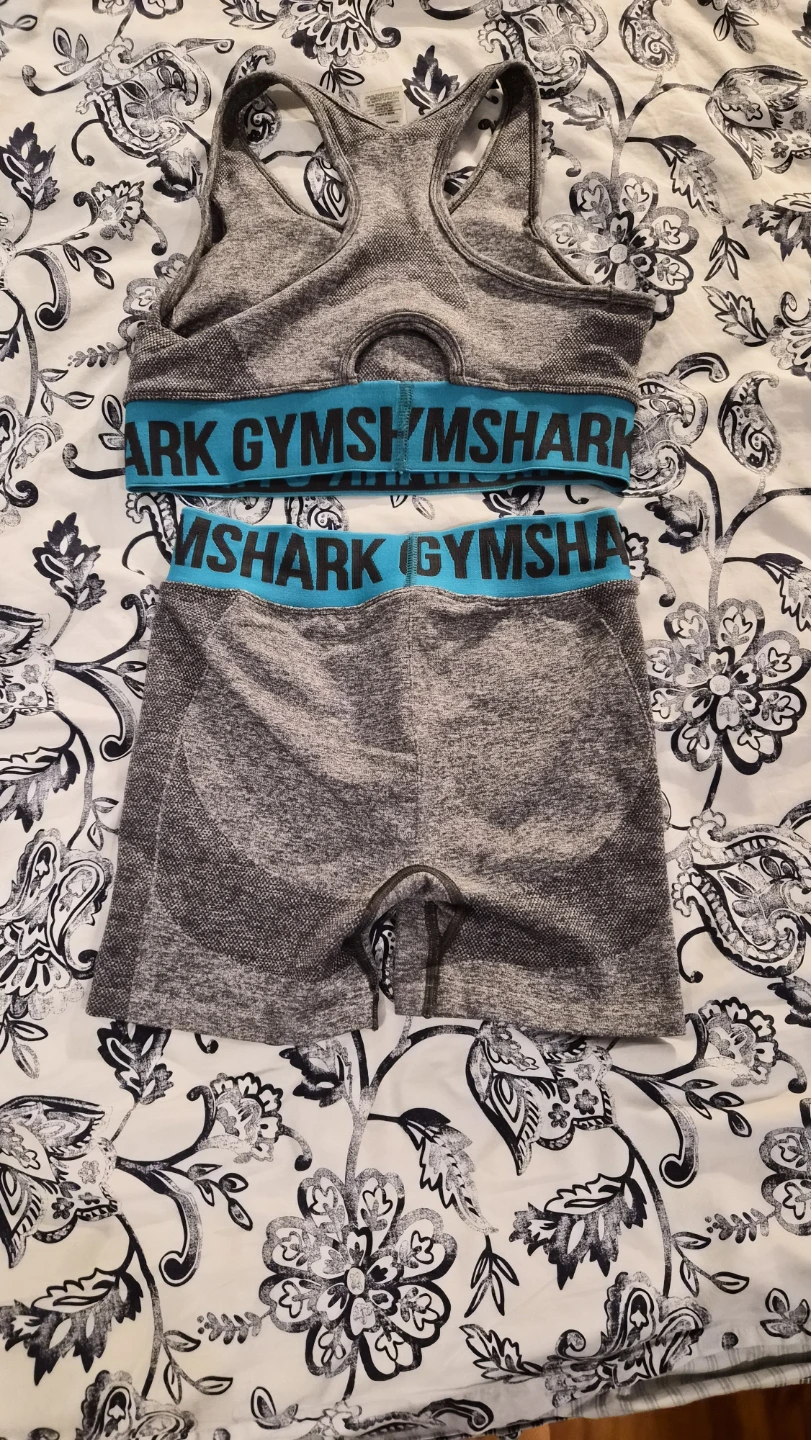 Gymshark Grey Sports Bra & Shorts Set