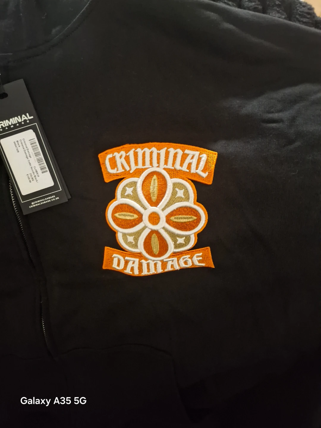 Criminal Damage Black Celtic Hoodie Size 2XL - photo 2