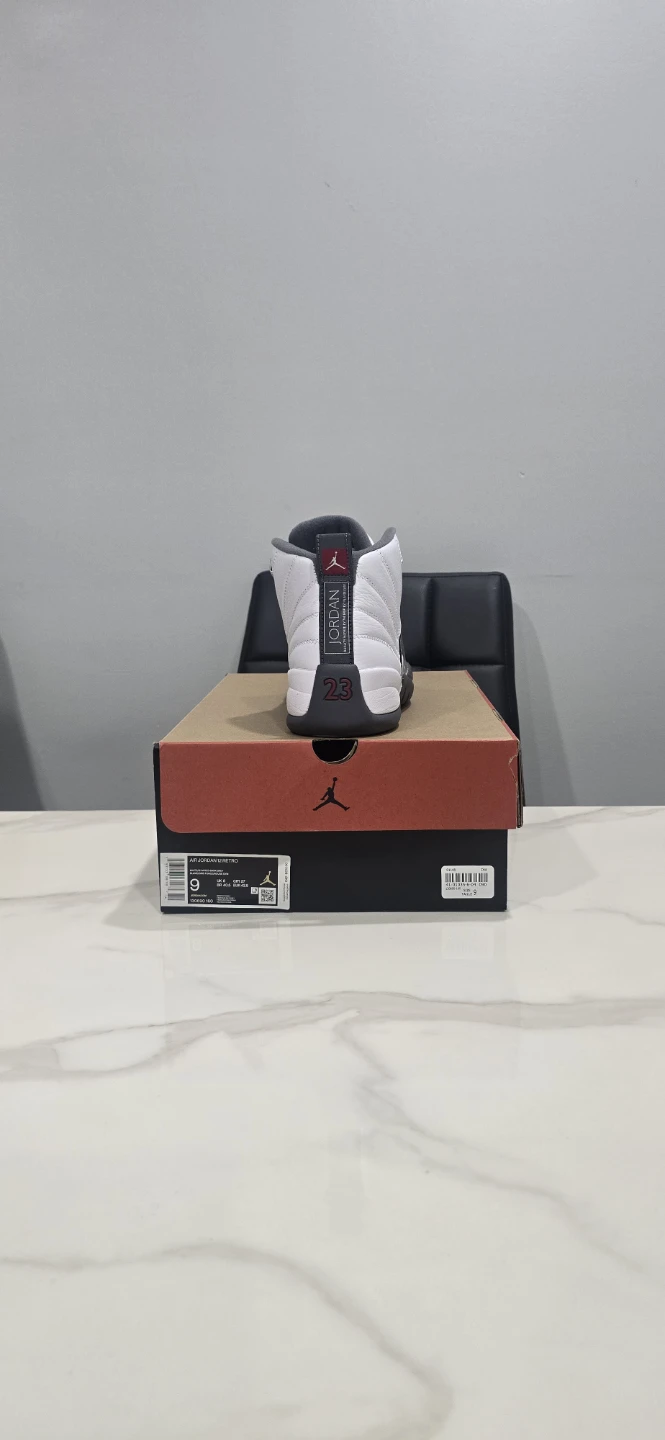 Air Jordan 12 White Dark Gray size 9 - photo 2
