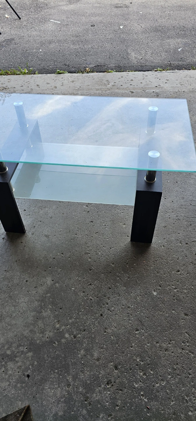 Glass Top Coffee Table