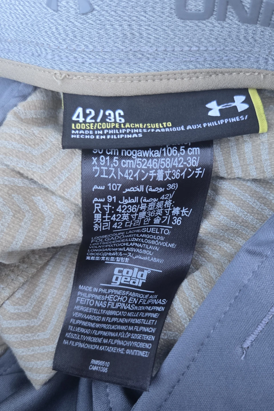 NWT Under Armour Men's Cold Gear straight-fit pants.42x36. - photo 4