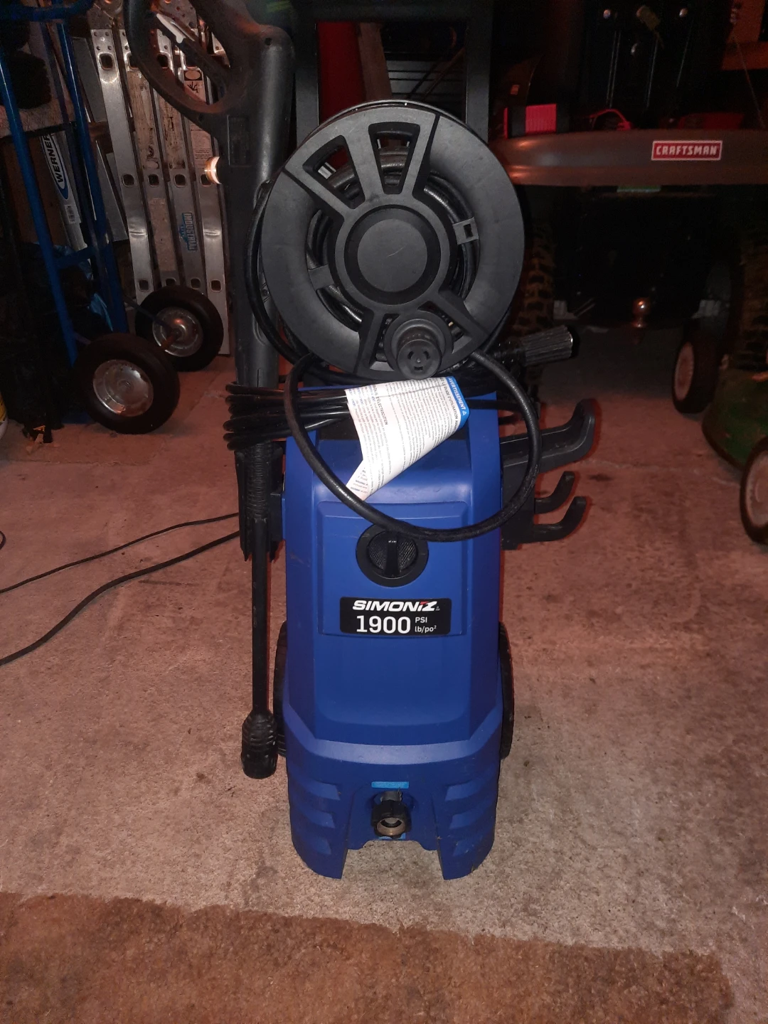 Simoniz 1900 pressure washer