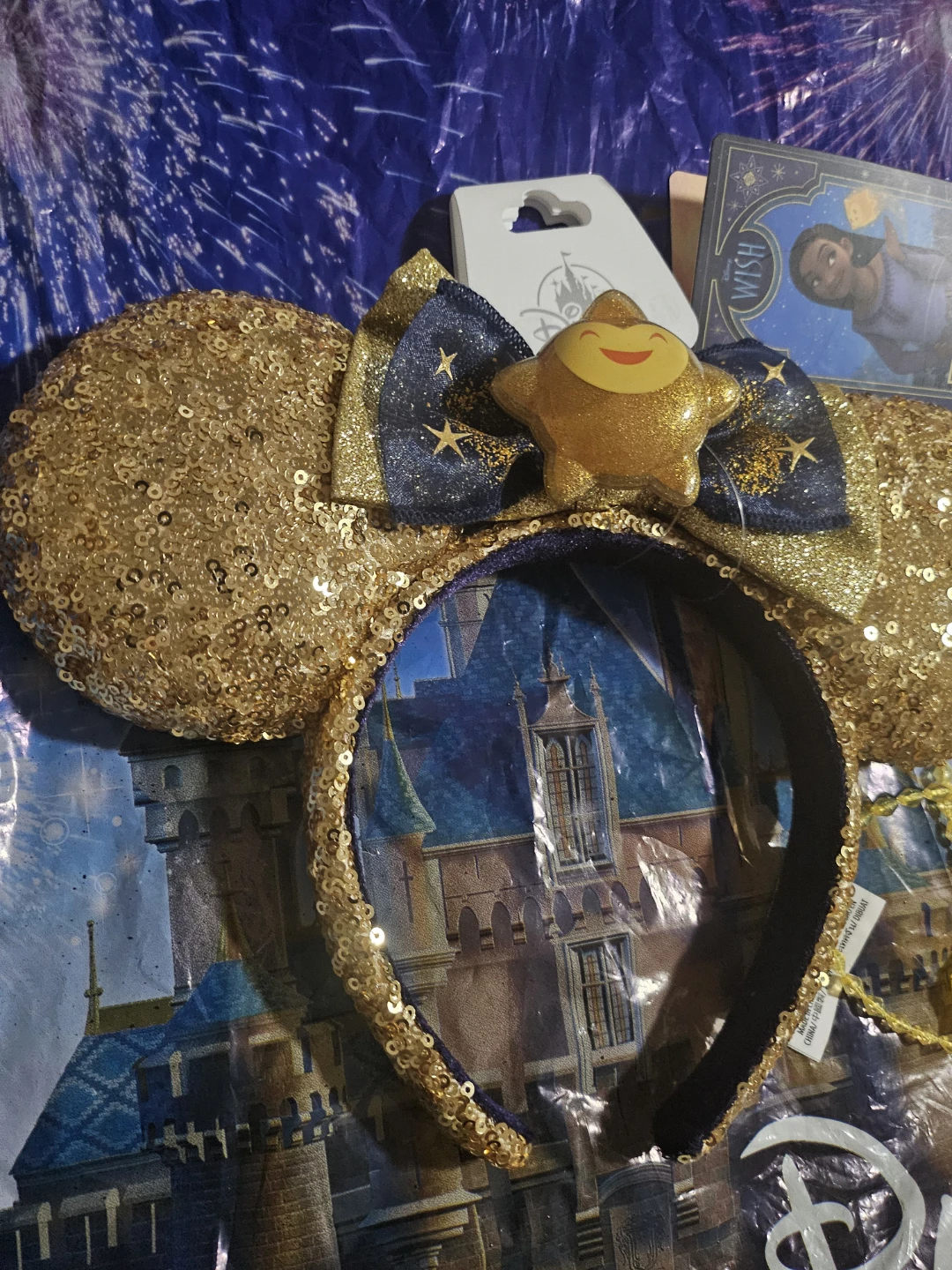 Disney Parks Wish Star Minnie Mouse Ear Headband + FREE Necklace - photo 4