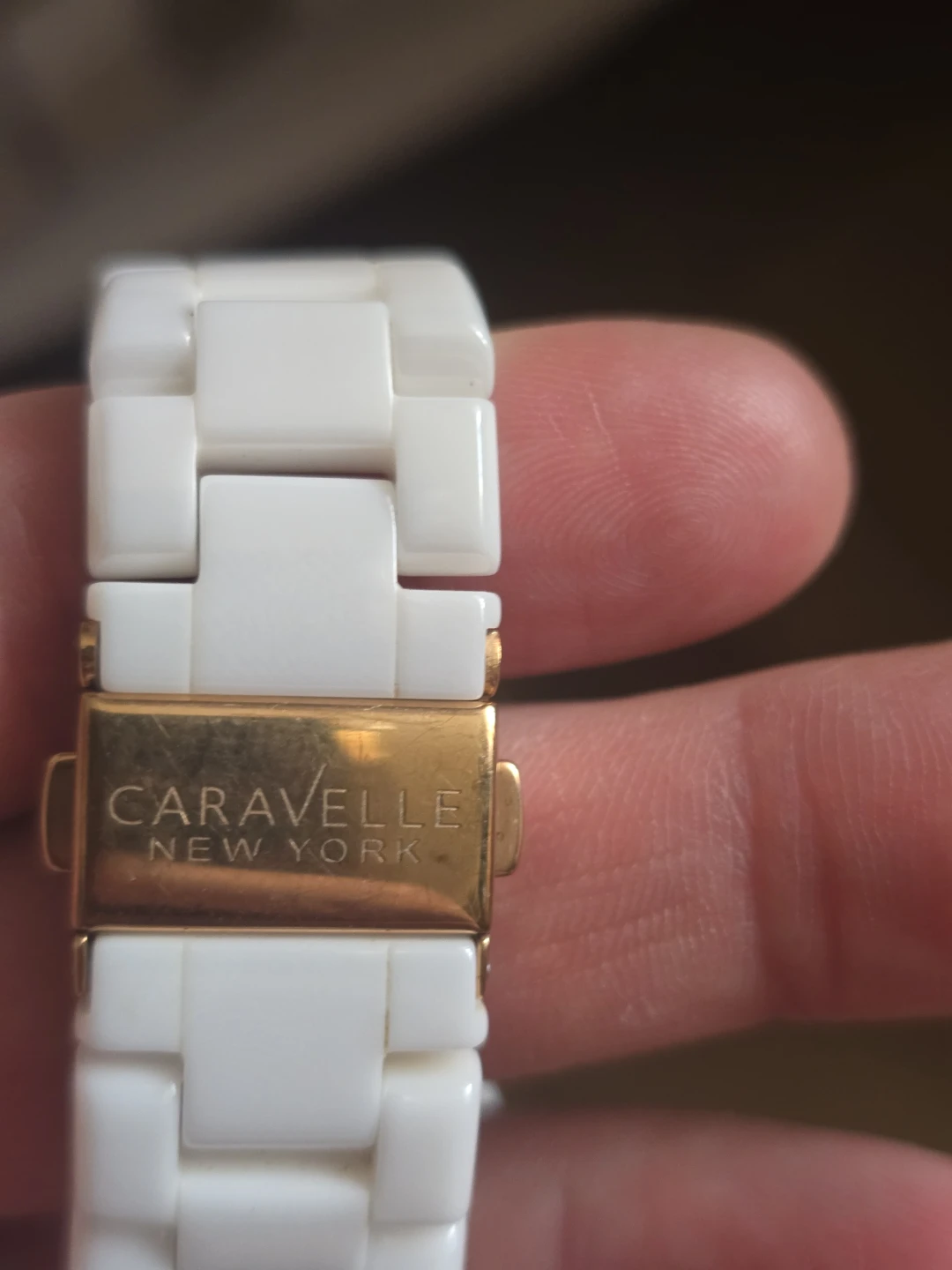 Caravelle New York White Ceramic Chronograph Watch - photo 4