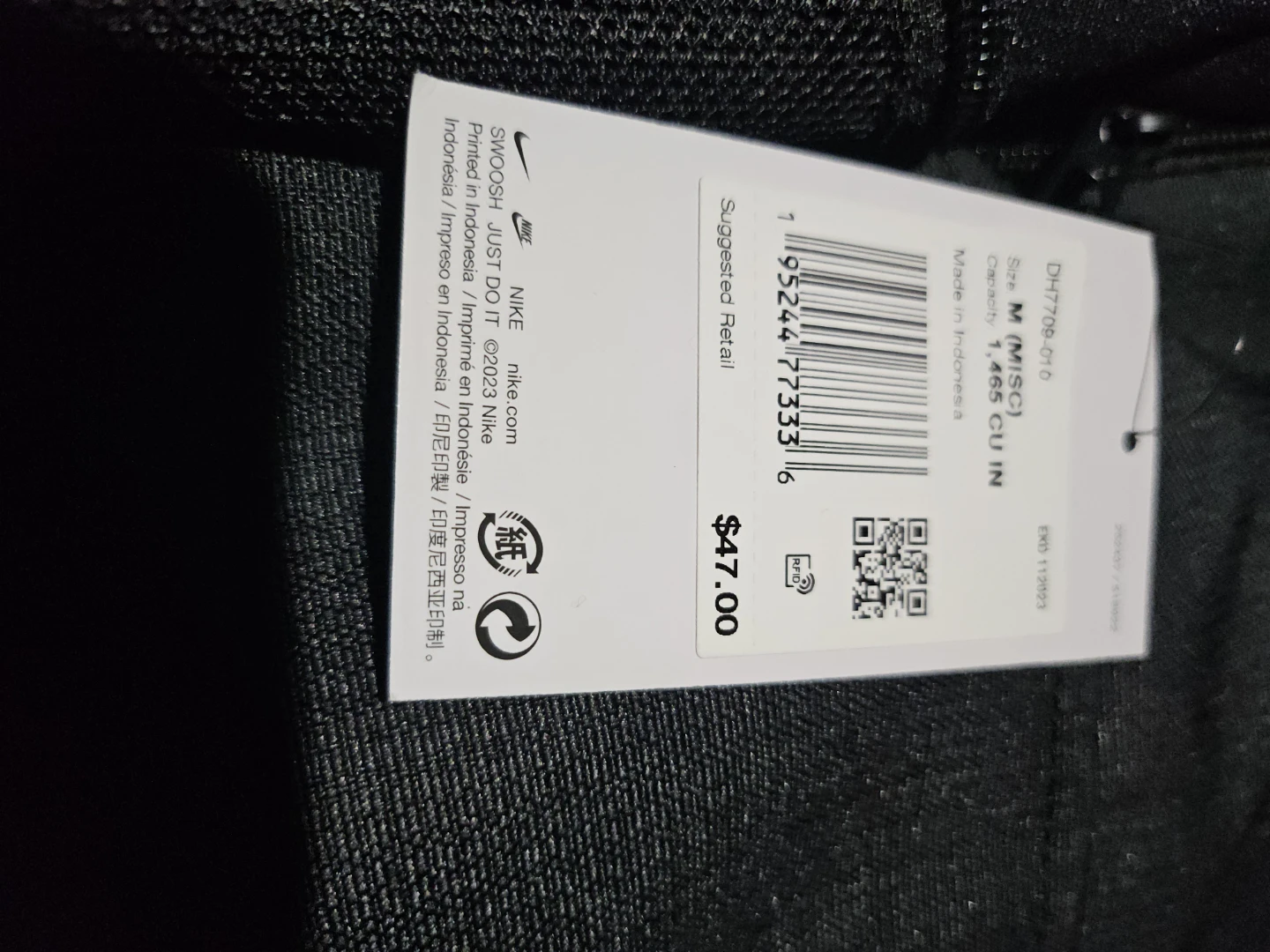 Nike Black Backpack - Size M - photo 3