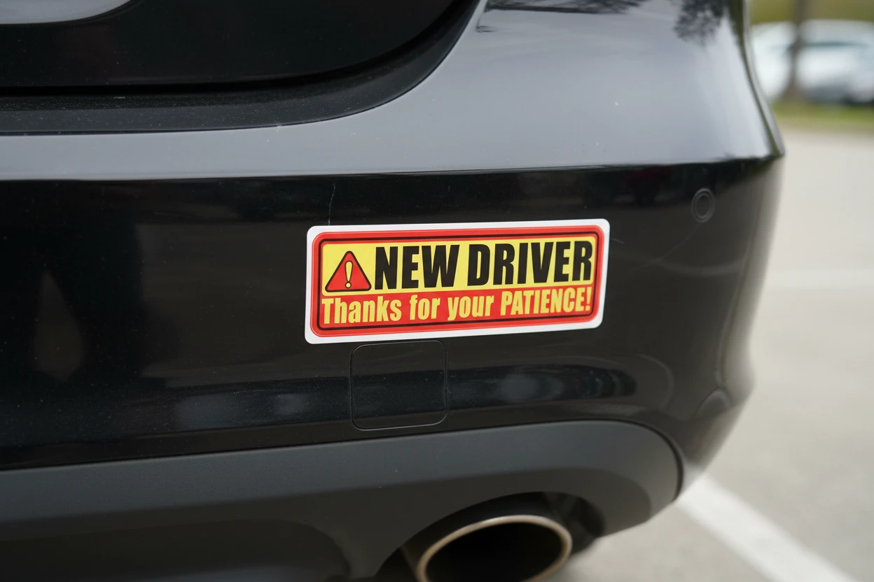 New Driver Bumper Sticker - Thanks for your Patience! - photo 2