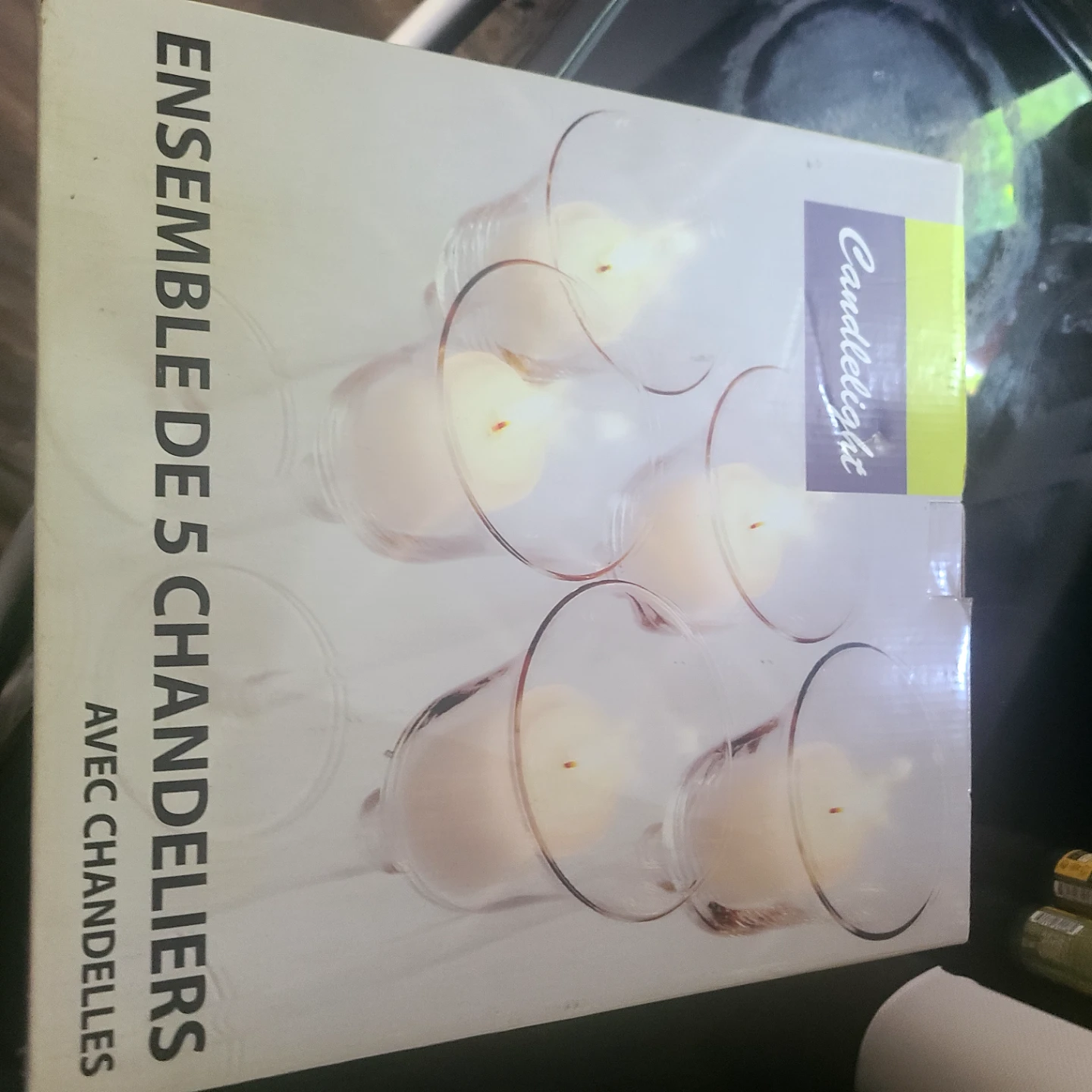 Candlelight Set of 5 Candleholders with Candles - photo 2