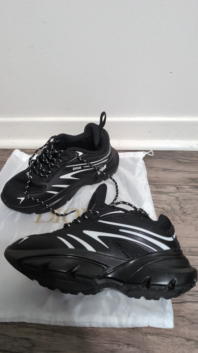 Dior B32 Microfiber Rubber Sneakers Size 37 - photo 3