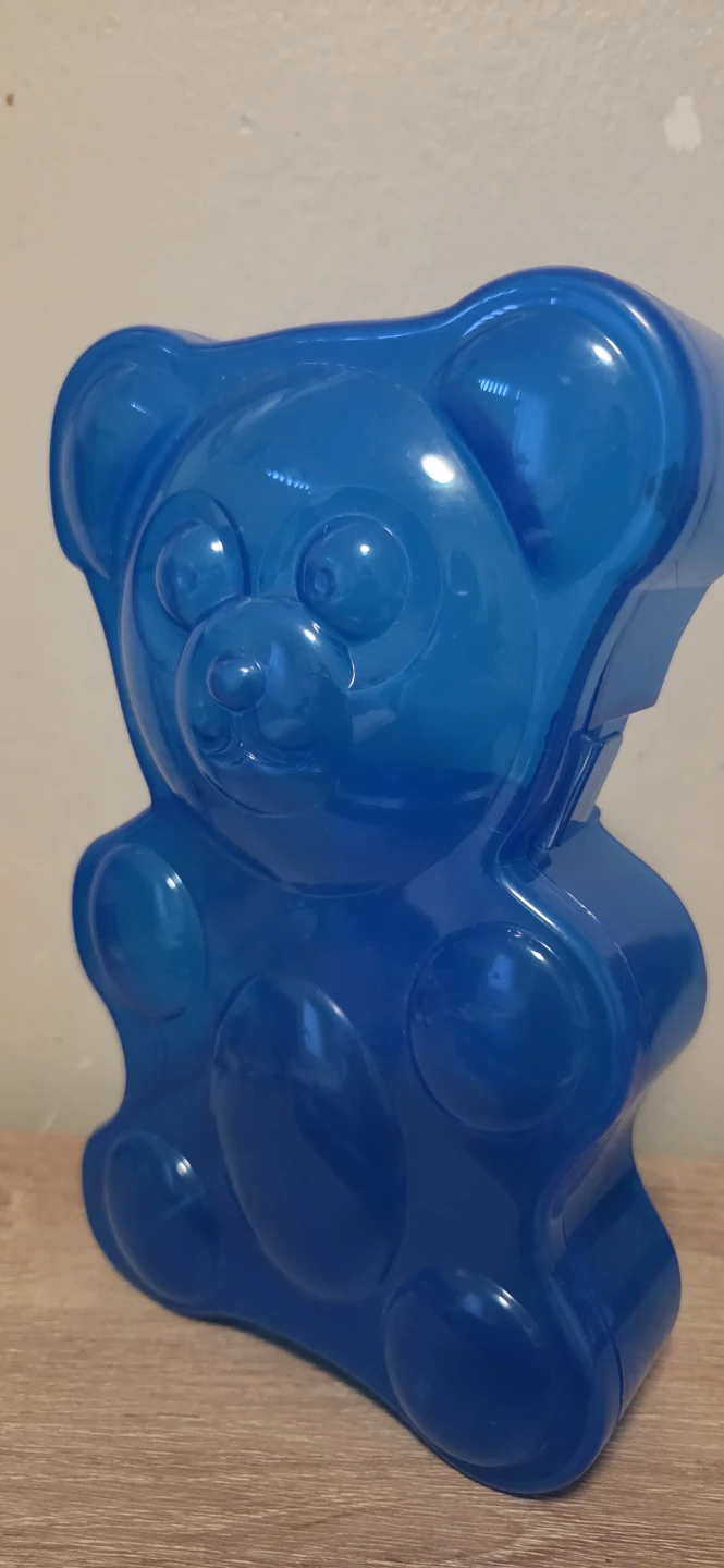 Blue Gummy Bear Storage Container