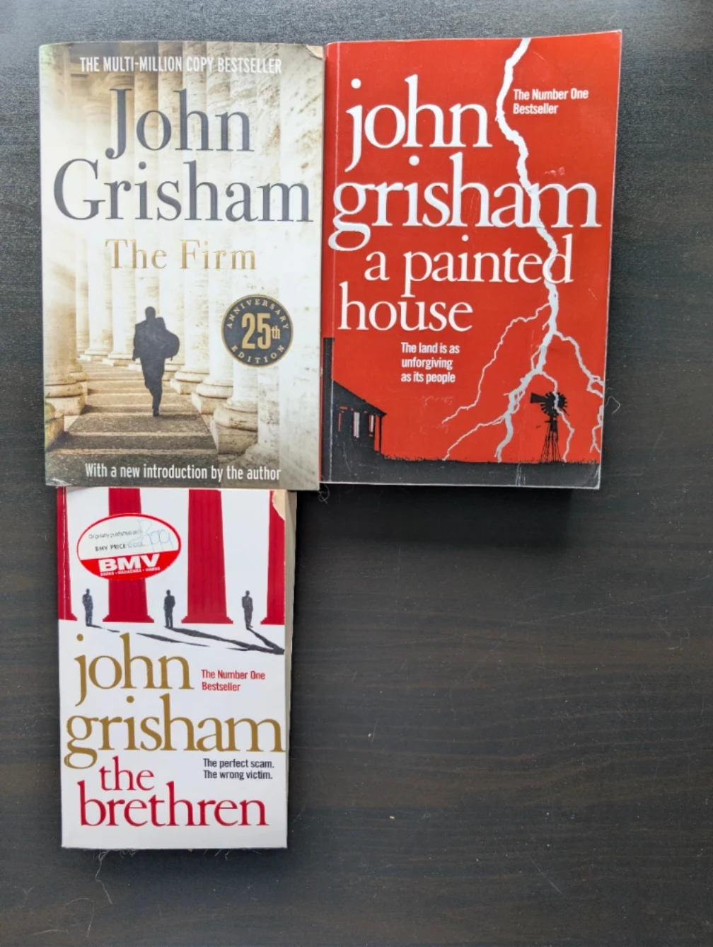 John Grisham Books: The Firm, A Painted House, The Brethren