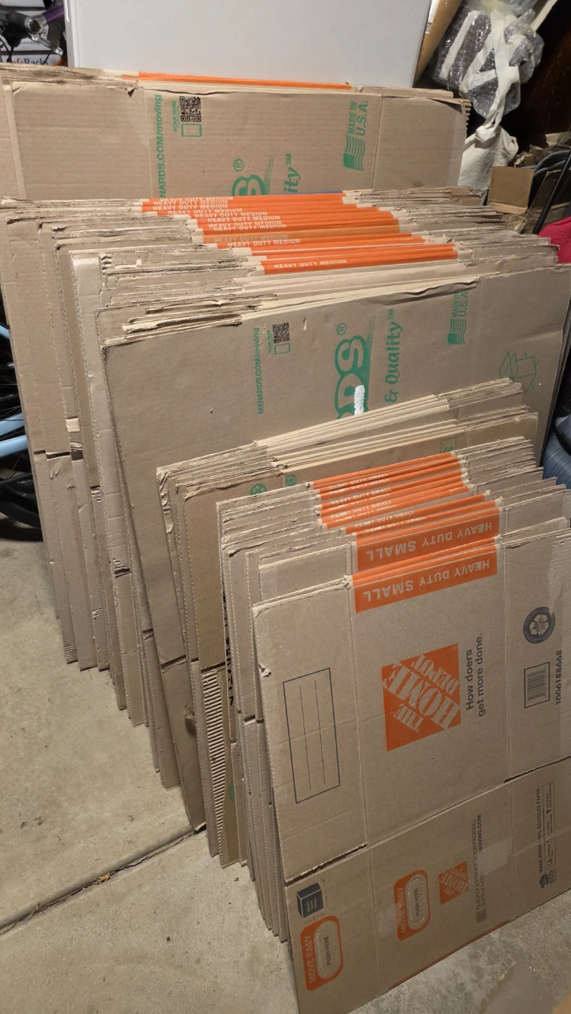 Moving boxes!  Over 50, take them all for $50