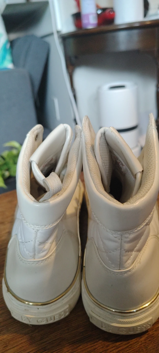 G by Guess White Quilted High-Top Sneakers - photo 4