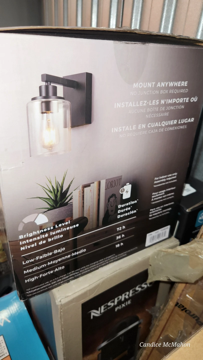 Globe Electric Rechargeable Sconces - Matte Black Finish - photo 3