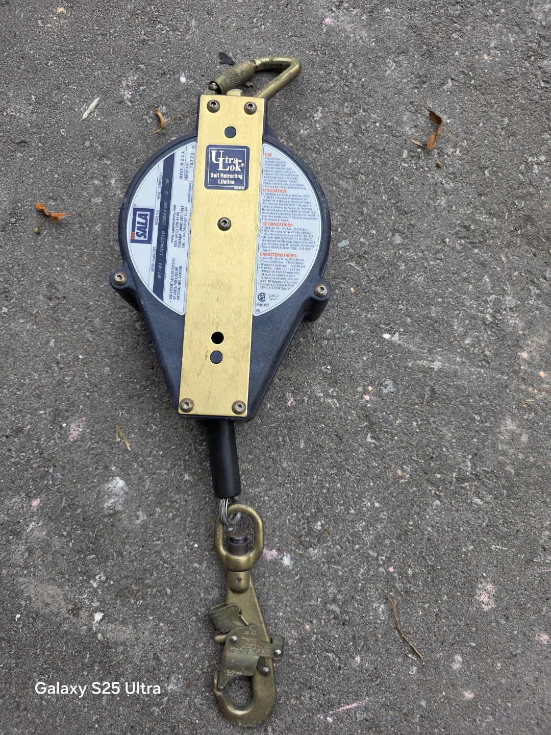 SALA Ultra-Lok Self Retracting Lifeline 30 ft - photo 2