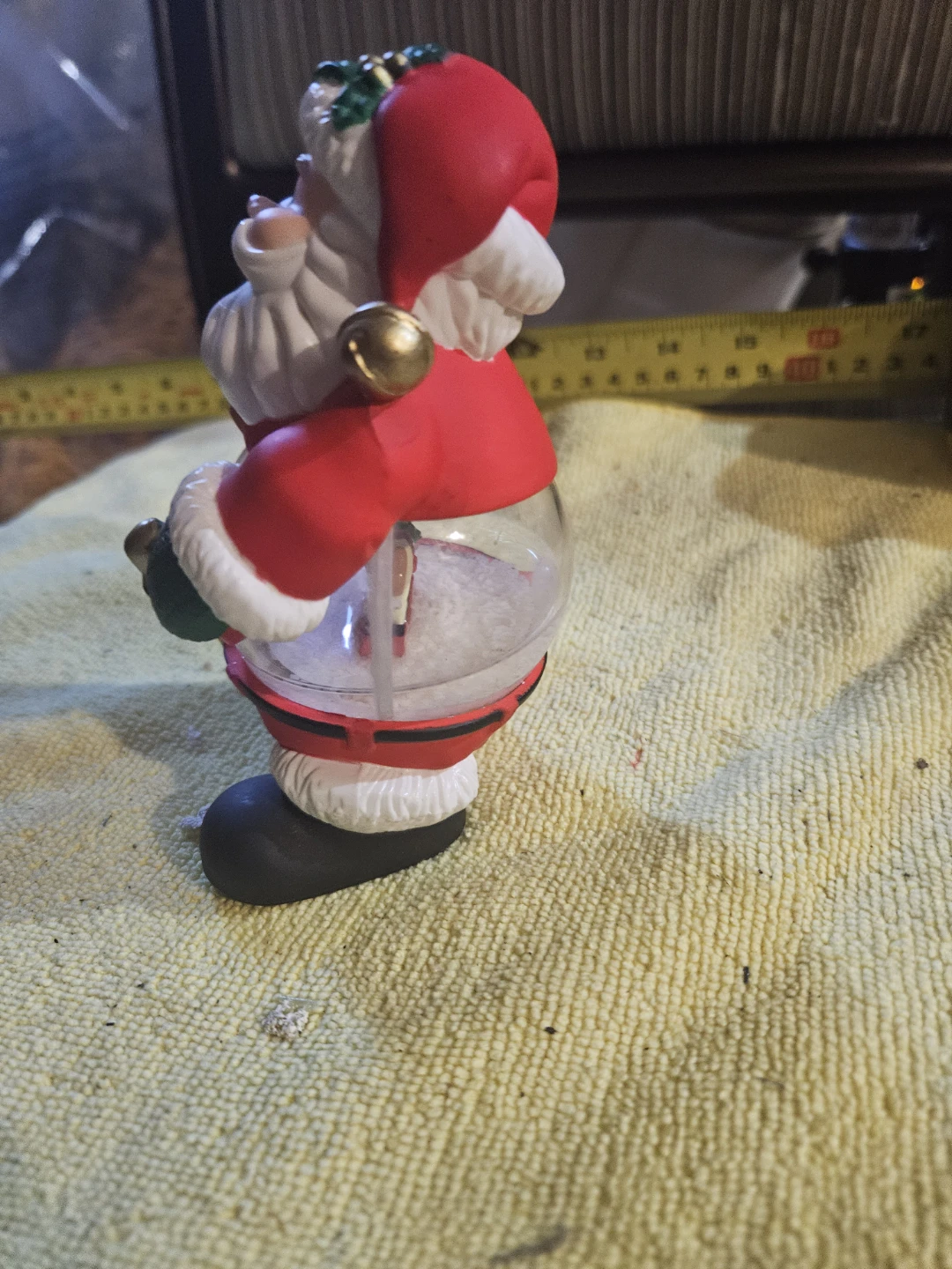 Santa Claus Snow Globe with Teddy Bear and Rocking Horse - photo 4