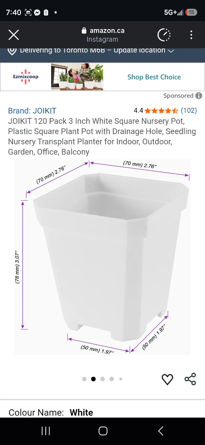 White Plastic Plant Pots (Set of 30) - photo 4