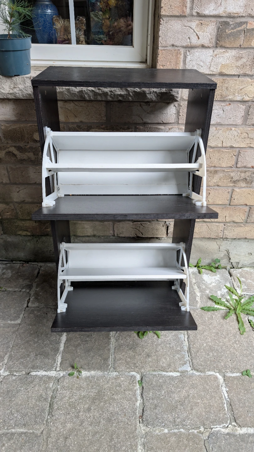 Dark Wood Shoe Rack